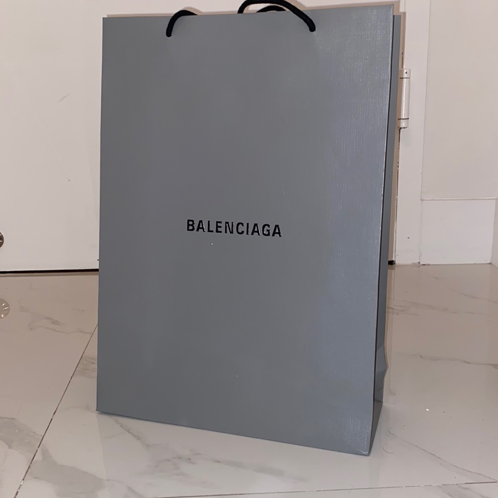 Designer Balenciaga shopping bag